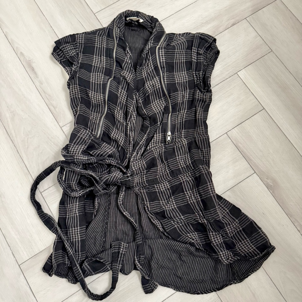 💘 DIESEL PLAID WRAP SHIRT